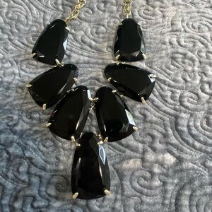 Kendra Scott EUC Harlow in black with gold hardware